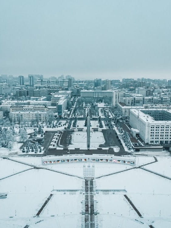 Winter Travel Poster Samara - Russian Winter Photo Poster