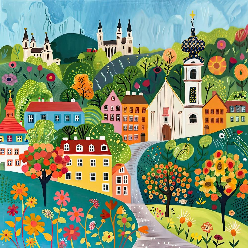 Kids Travel Illustration Vienna 1