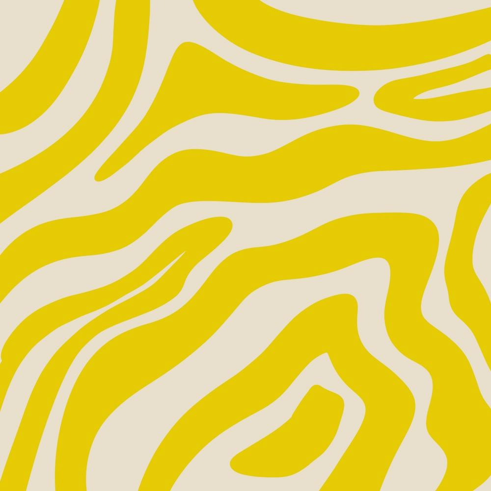 Abstract Lines And Shapes - zebra yellow