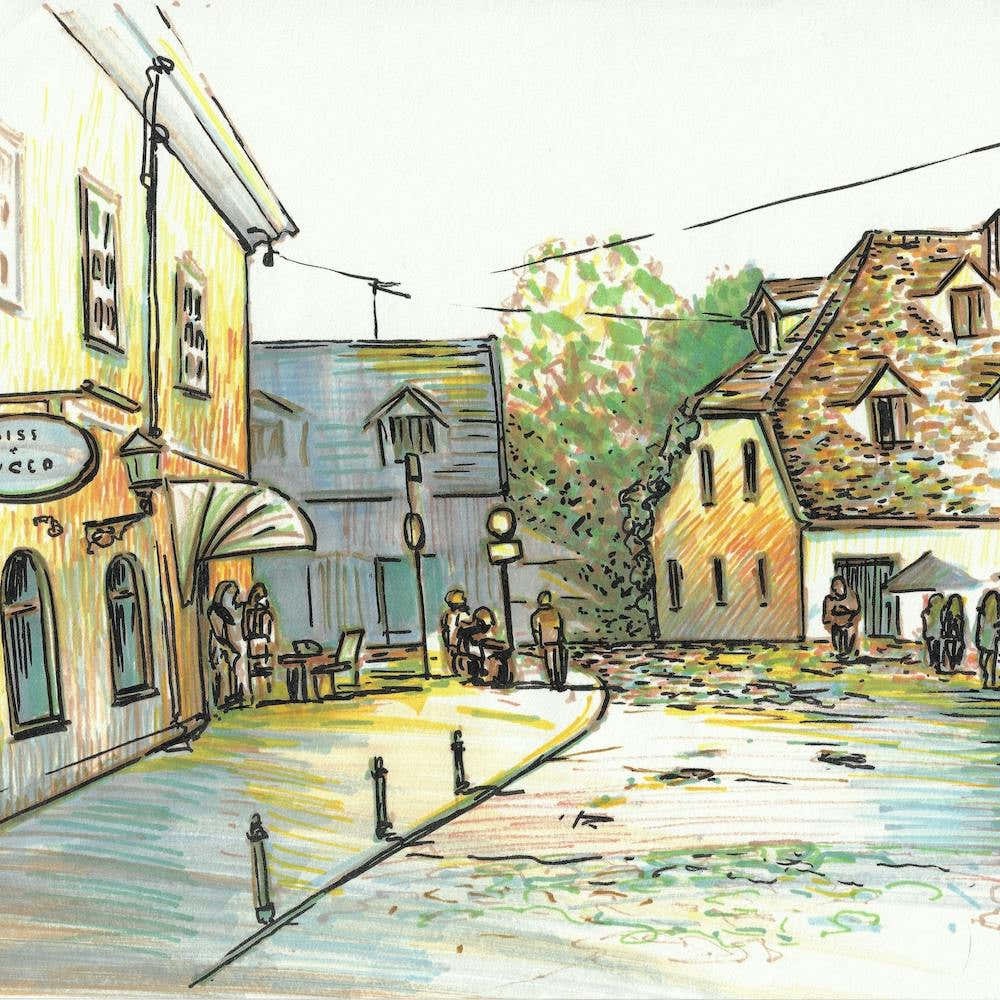 Cosy Liubliana Streets Square