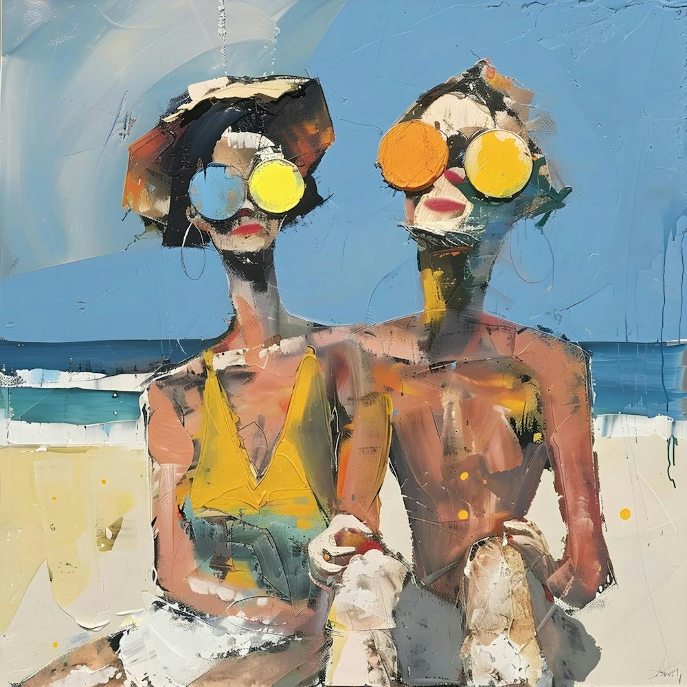 Seaside Sophistication: A Summer's Abstract