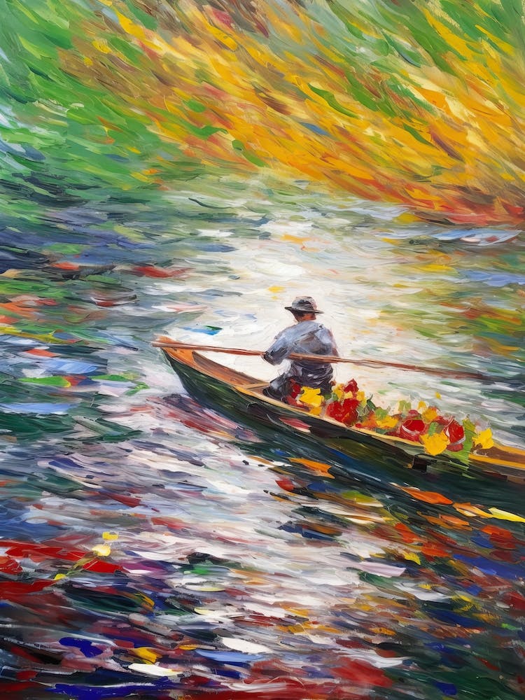 Rowing In The Style Of Monet 3