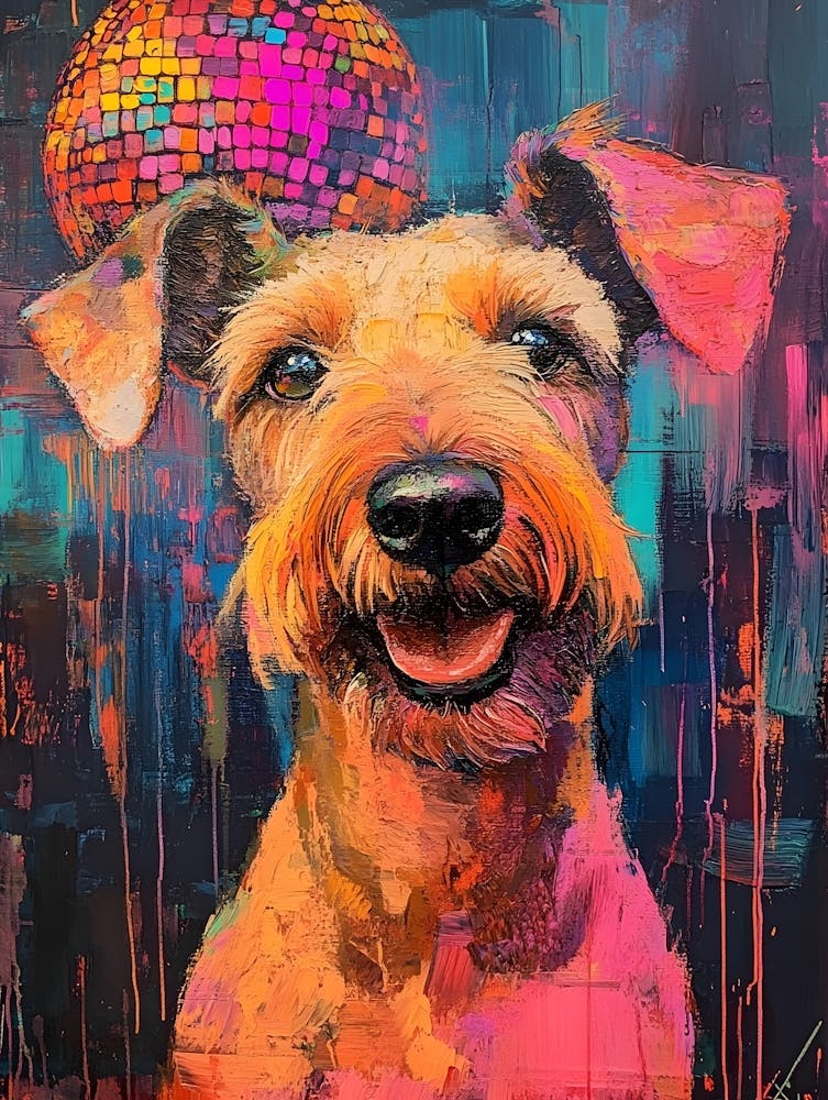 Terrier With Disco Ball 2
