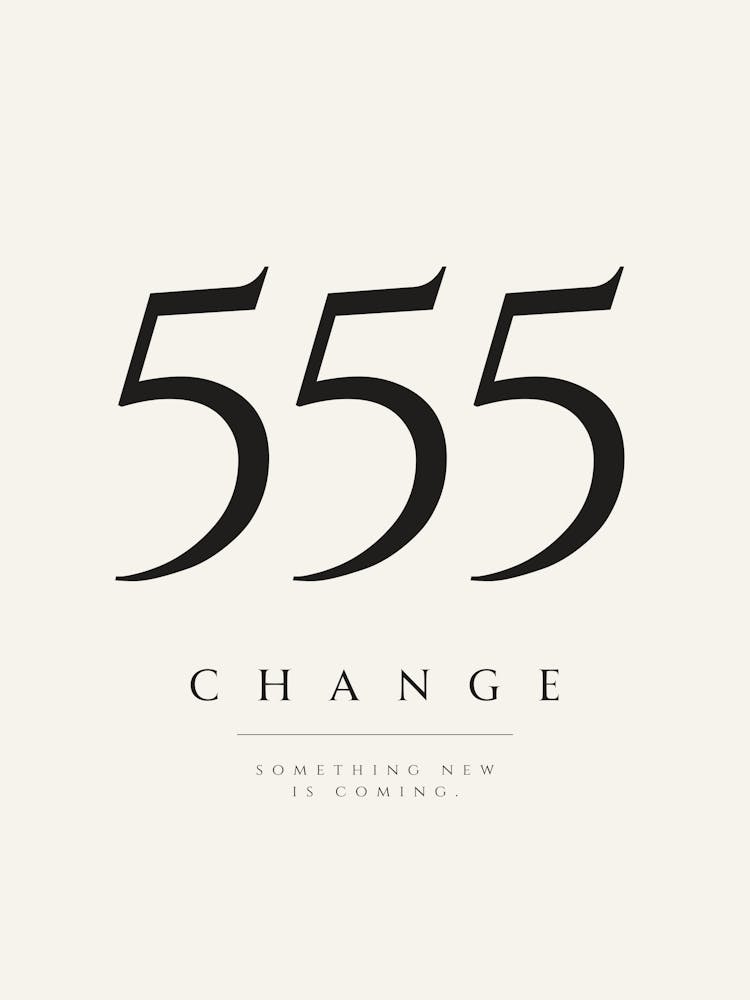 555 Angel Number Print