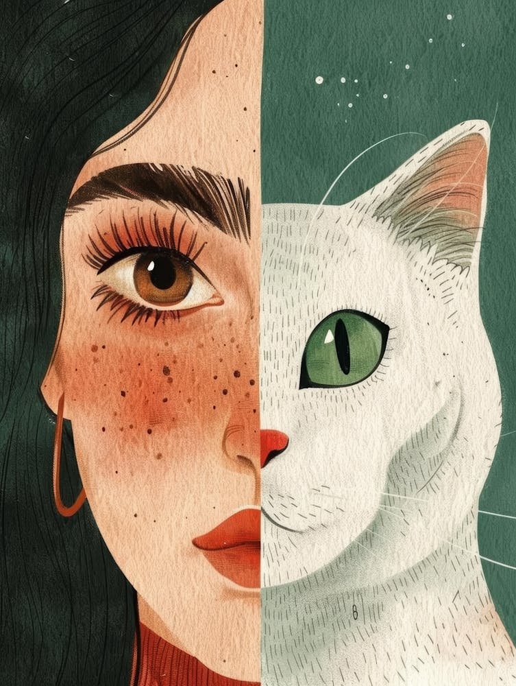Cat And Girl 2