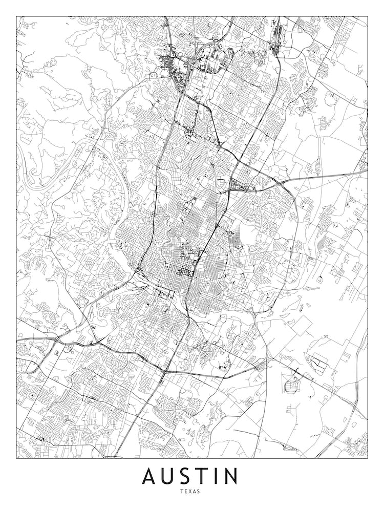 Austin White Map