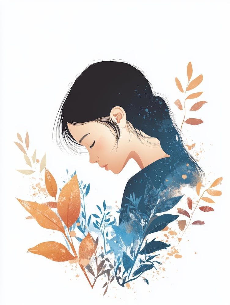 Girl With Leaves 21