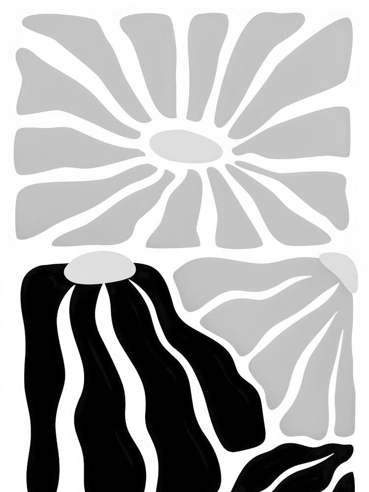 Black And White Abstract Painting 58