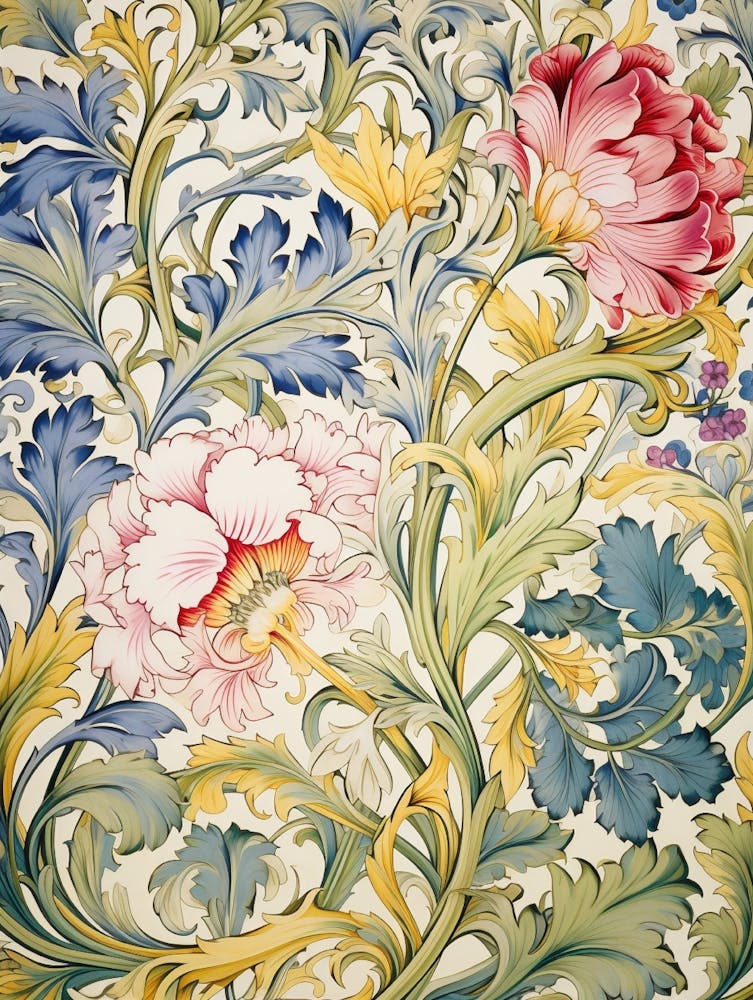 William Morris Floral Wallpaper 5