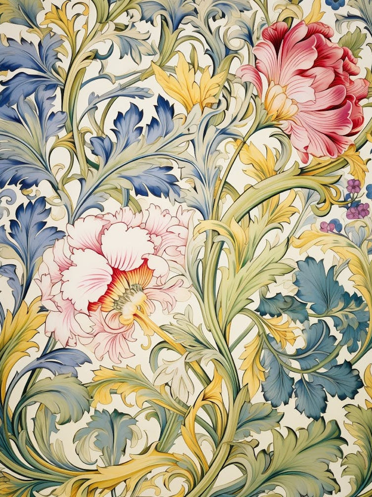 William Morris Floral Wallpaper 5