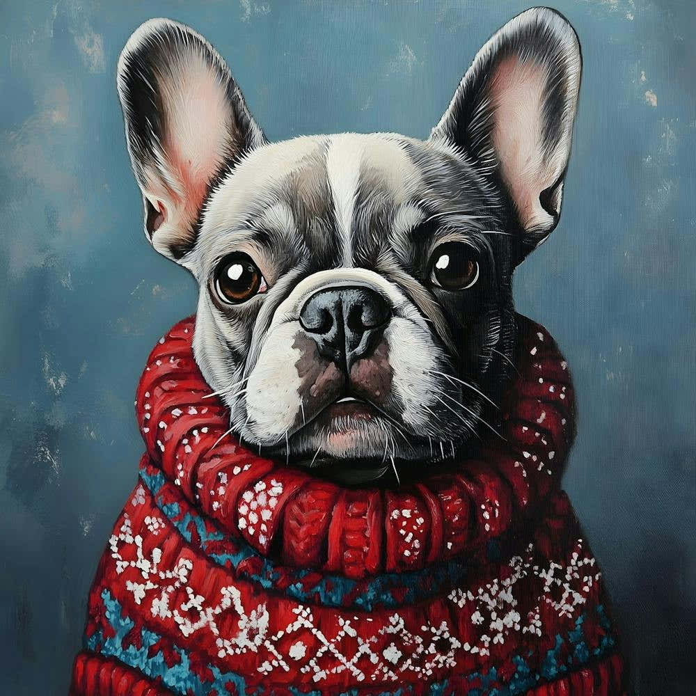 Christmas Frenchie 3