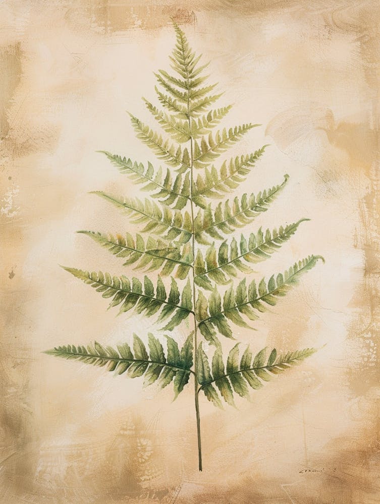 Soft Shield Fern Painting 1