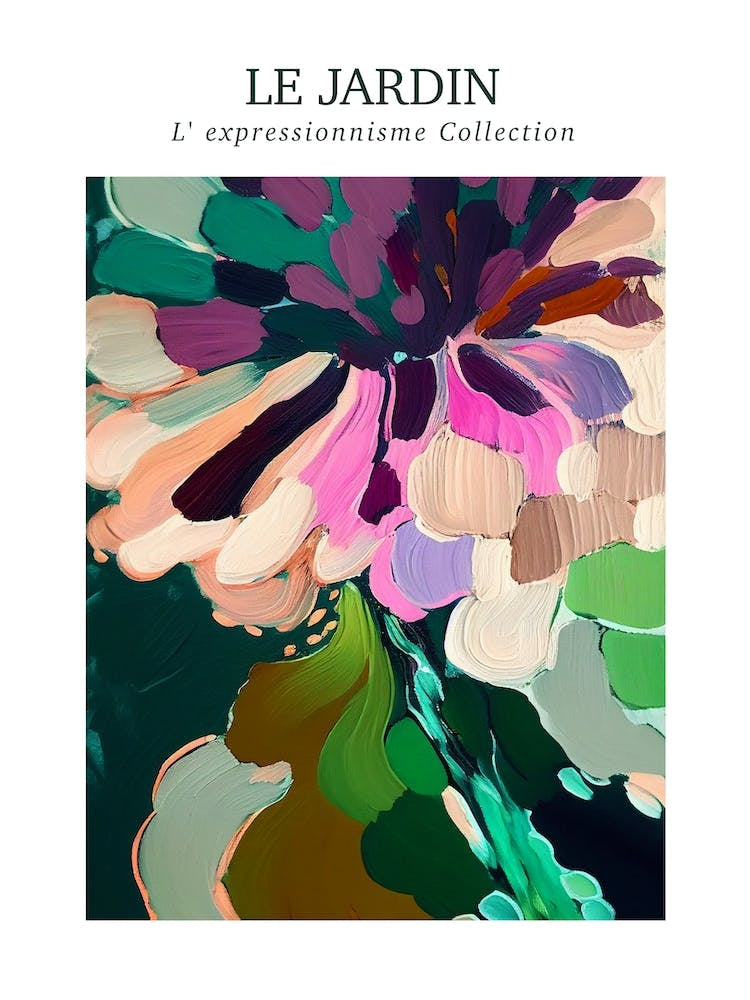 Le Jardin Abstract Oil Painting 5