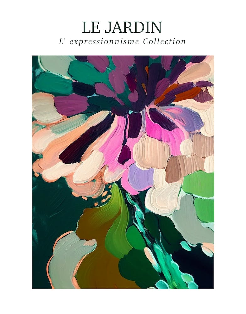 Le Jardin Abstract Oil Painting 5