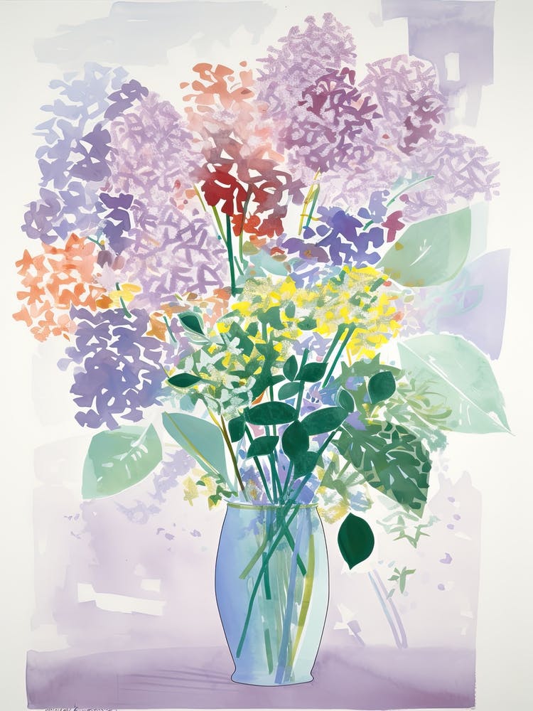 Lilac Flower Illustration 3