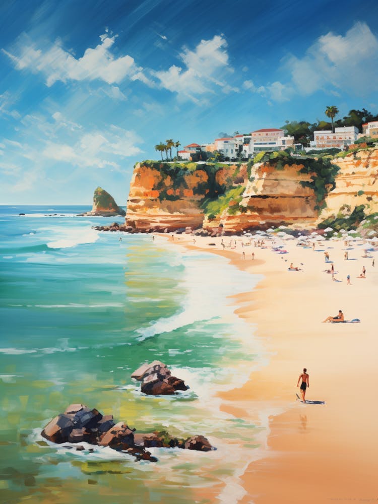 A Painting Of Praia Dona Ana, Lagos Portugal 3