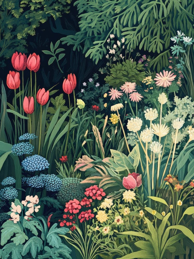 Illustration Of A Garden