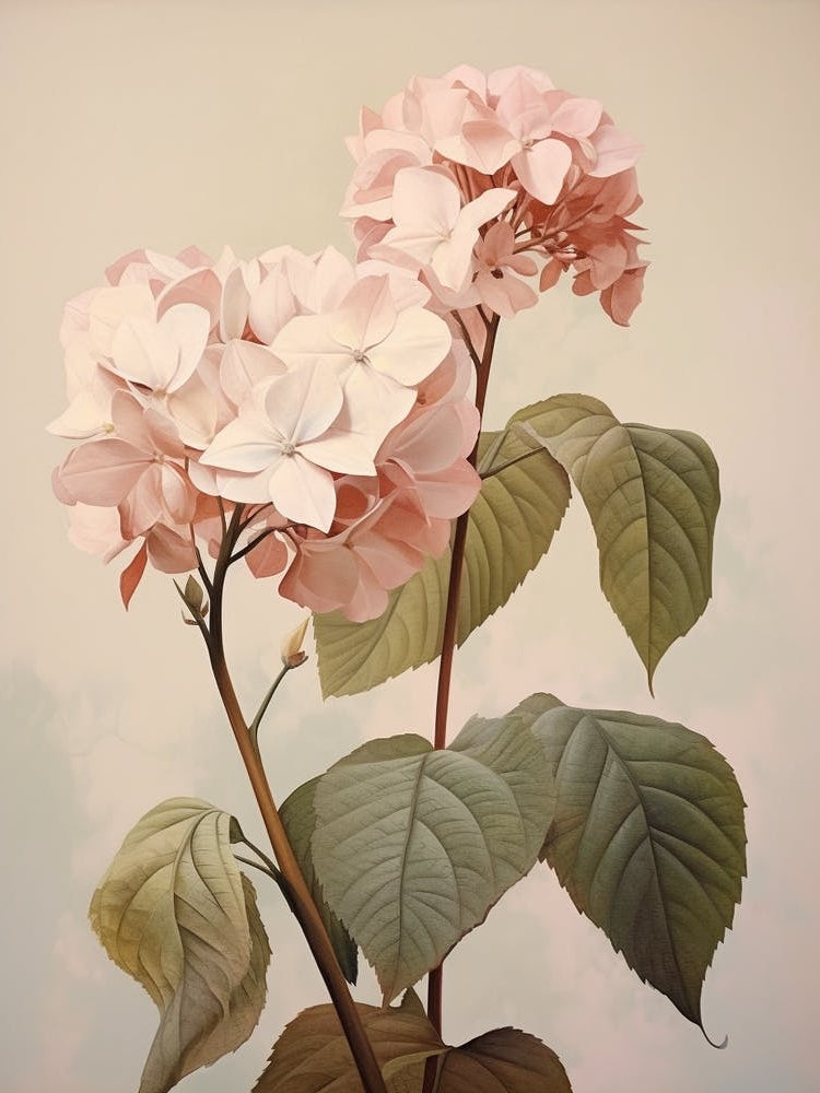 Floral Illustration Hydrangea 2