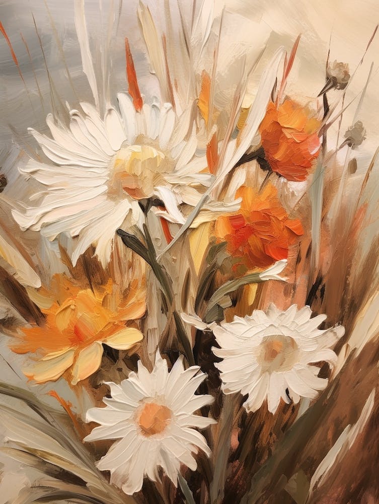 Fall Flower Painting Edelweiss 4