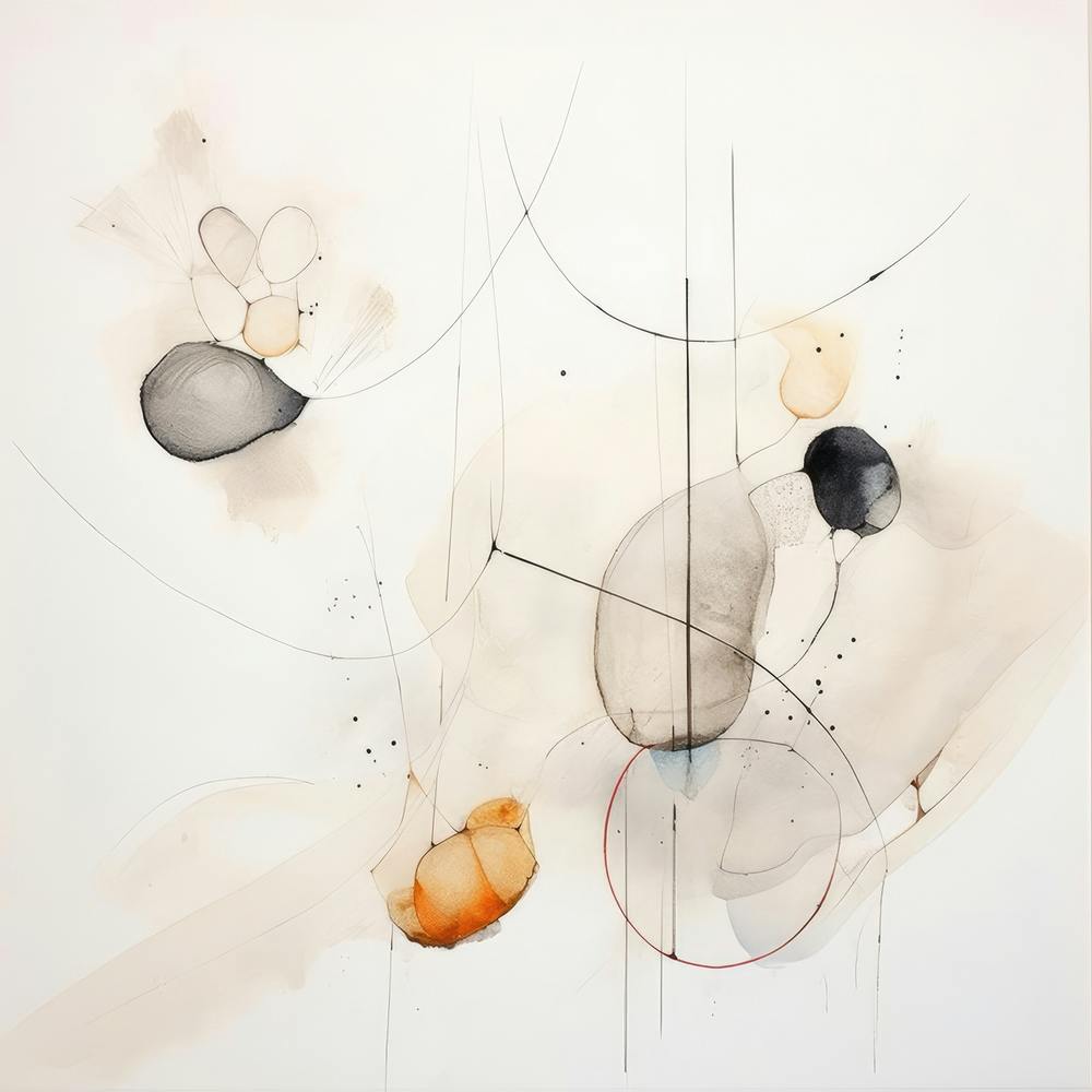Abstract Organic Minimalist Shapes In Muted Colors 5