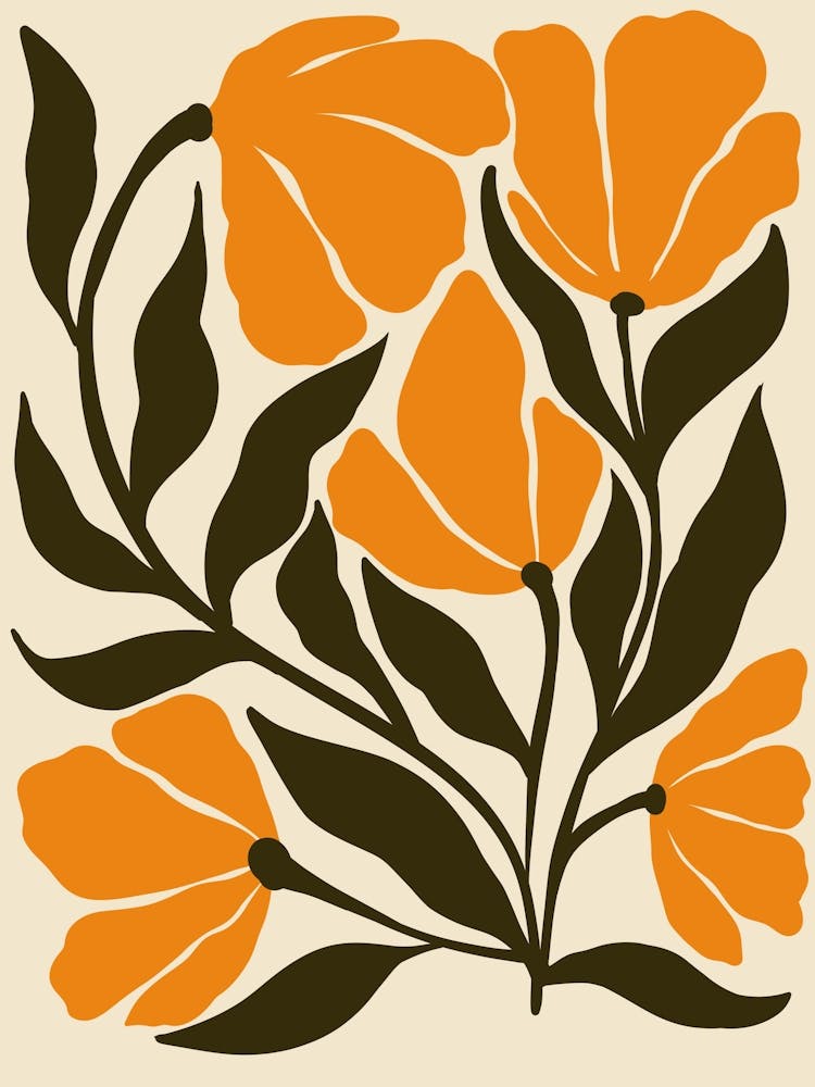 Orange Flowers 5