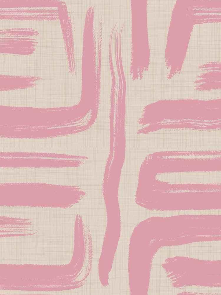 Coups de pinceau abstraits roses
