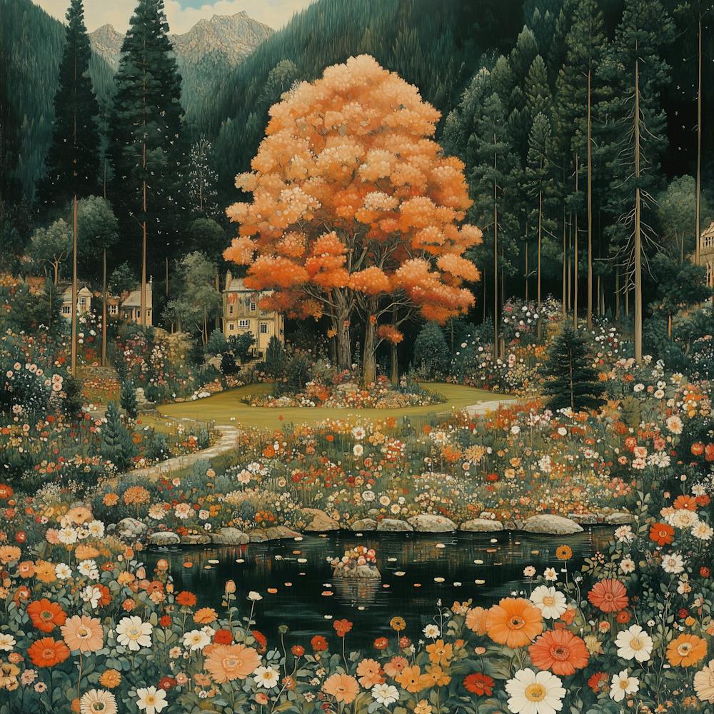 Autumn Fall Landscape Canvas
