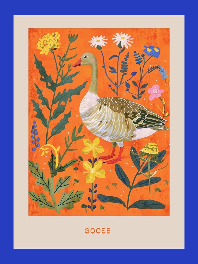 Spring Birds Poster Goose 5