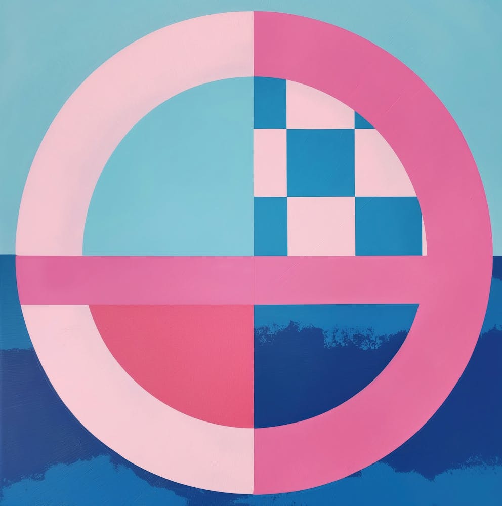 Opart abstract geometrical