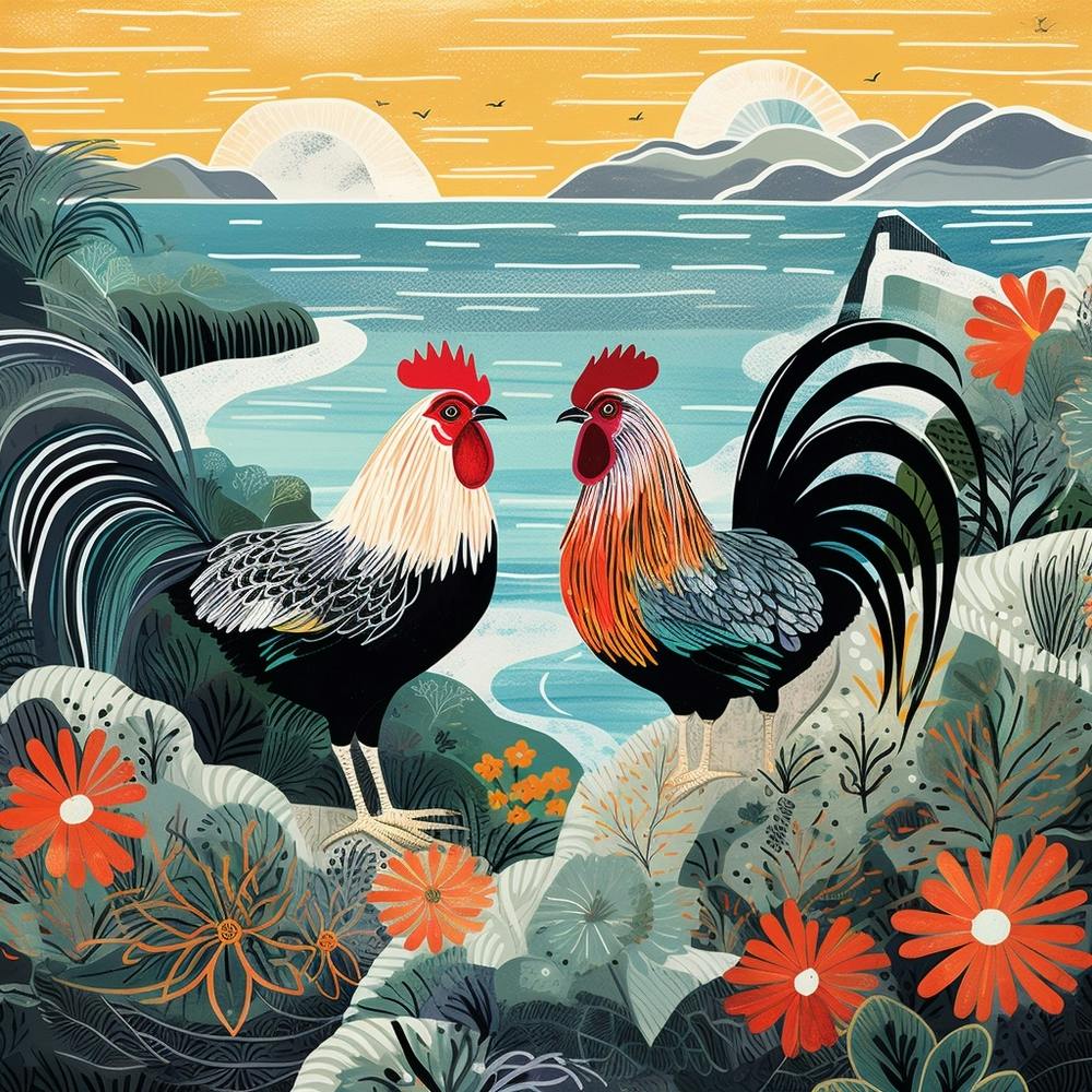 Bird In Nature Rooster 4