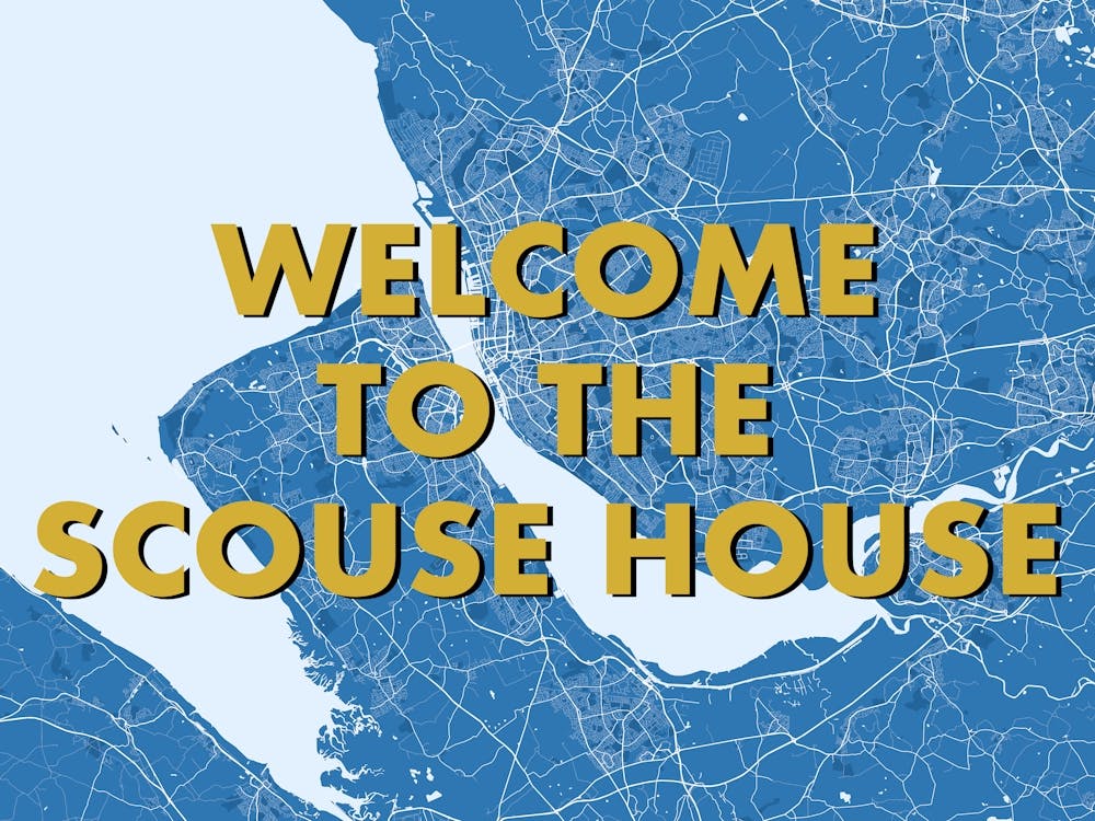 Welcome To The Scouse House Liverpool Blue Map