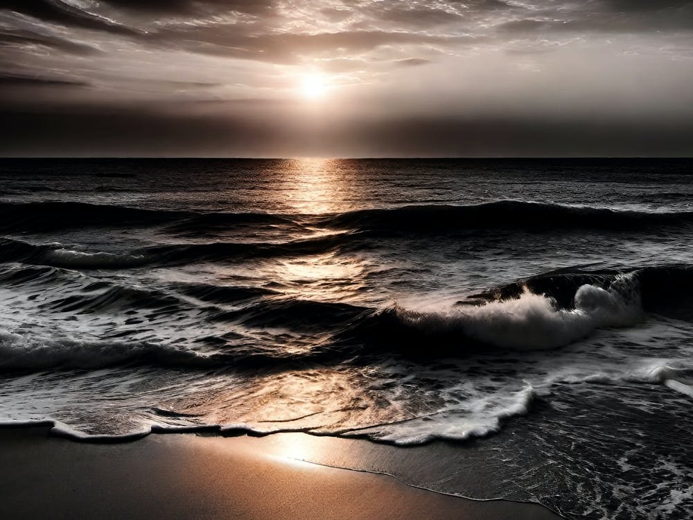 Sunset At The Beach 520