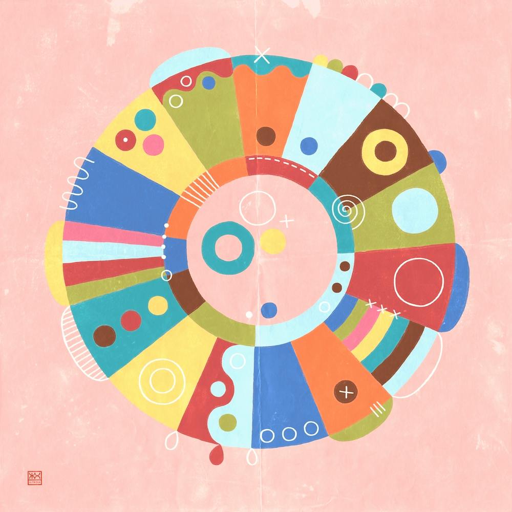 Hello Spring Meditative Mandala