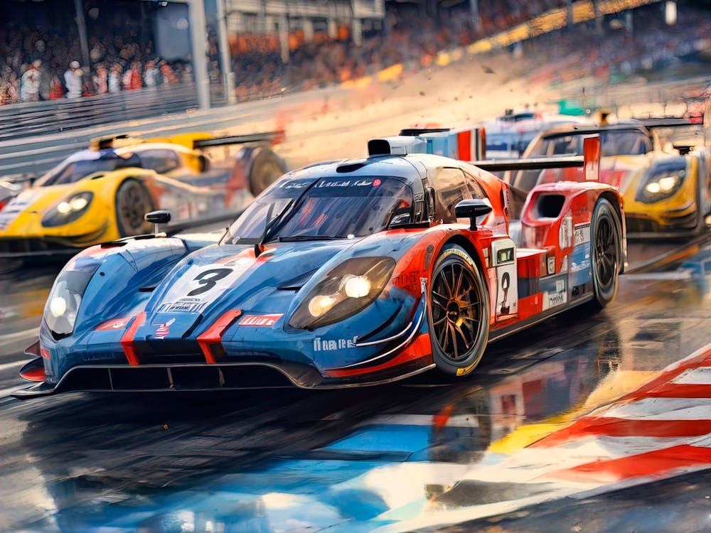 Race Cars On The Track 1