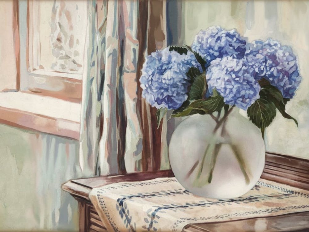 Blue Hydrangeas