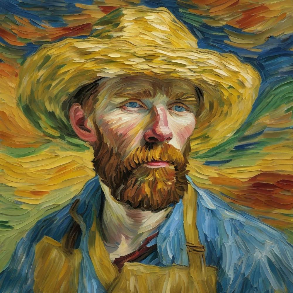 Van Gogh straw hat inspiration 2