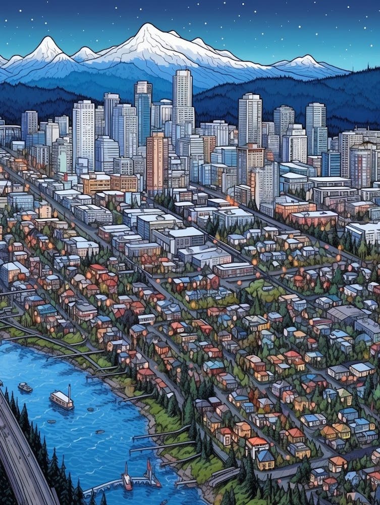 Vancouver Washington Pointillism 9