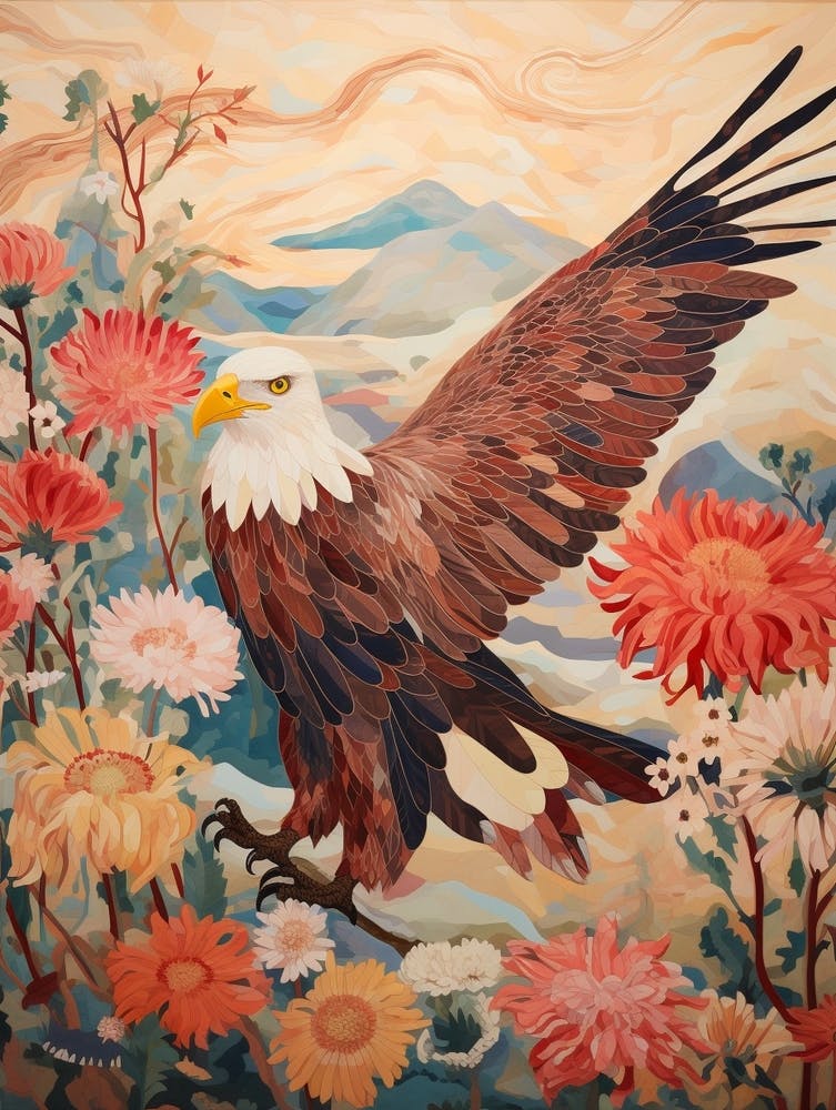Bald Eagle 3 Detailed Bird Painting
