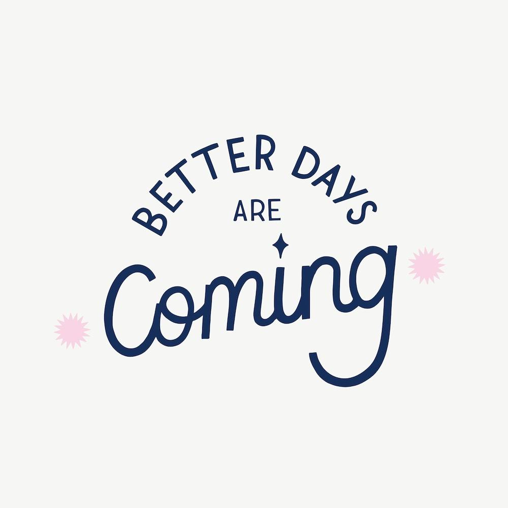 Better Days Pink Square