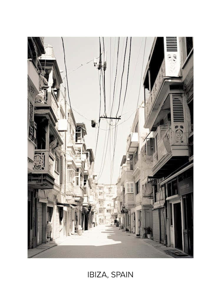 Poster Of Kusadasi, Turkey, Photography In Black And White 4
