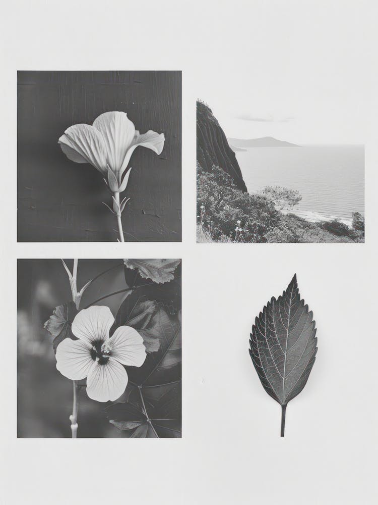 Hibiskusblumen-Fotocollage 3