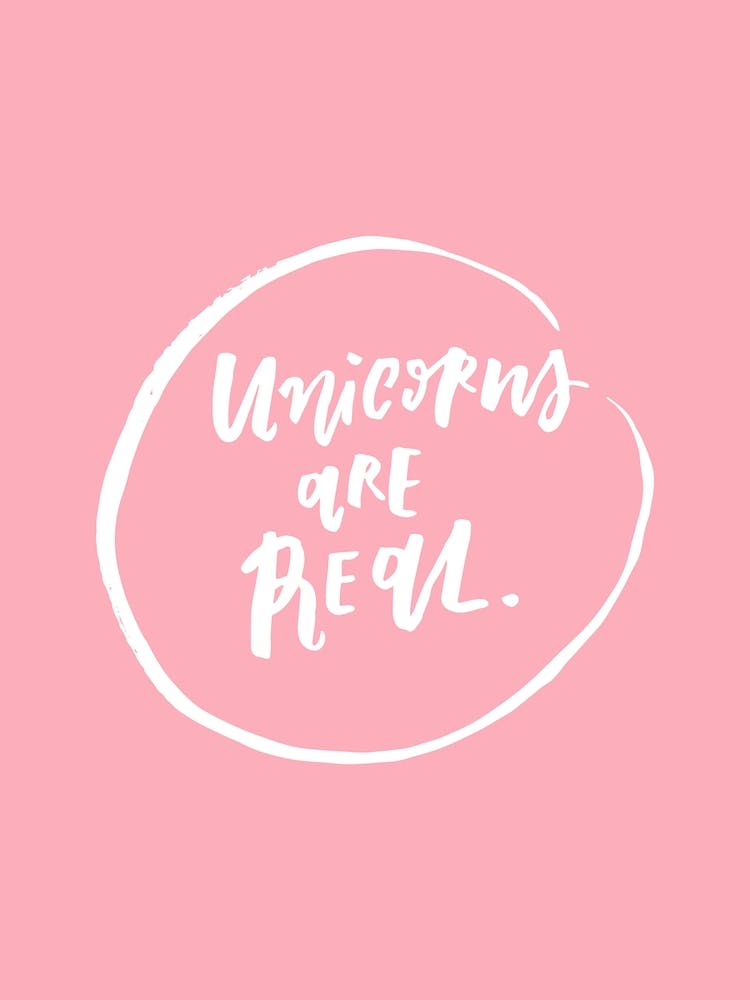 Unicorns are Real Pink