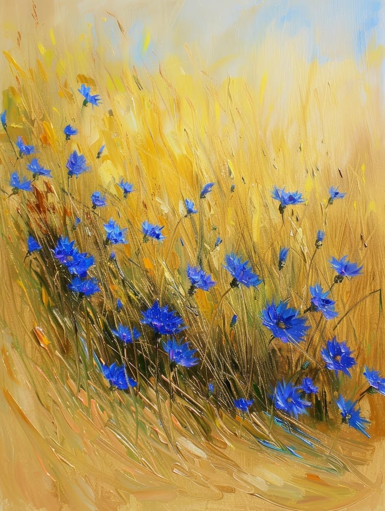 Blue Cornflowers