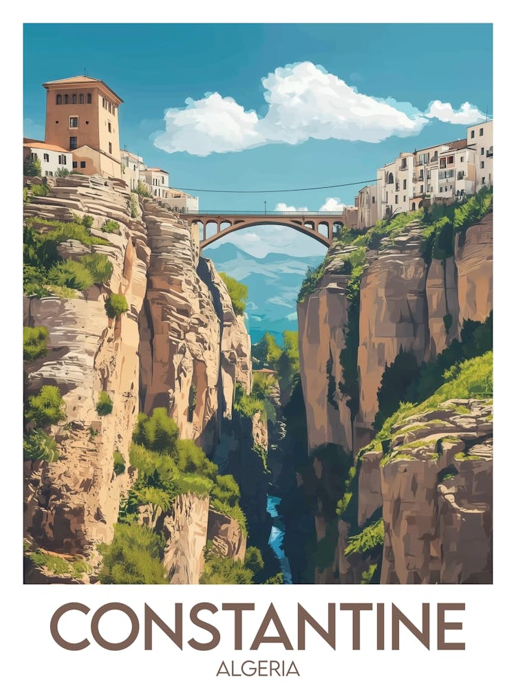 Affiche de voyage Constantine