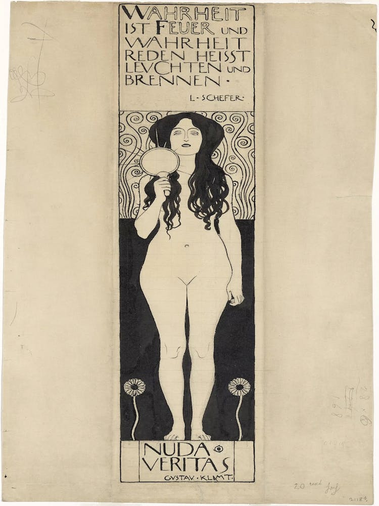 Nuda Veritas, Gustav Klimt