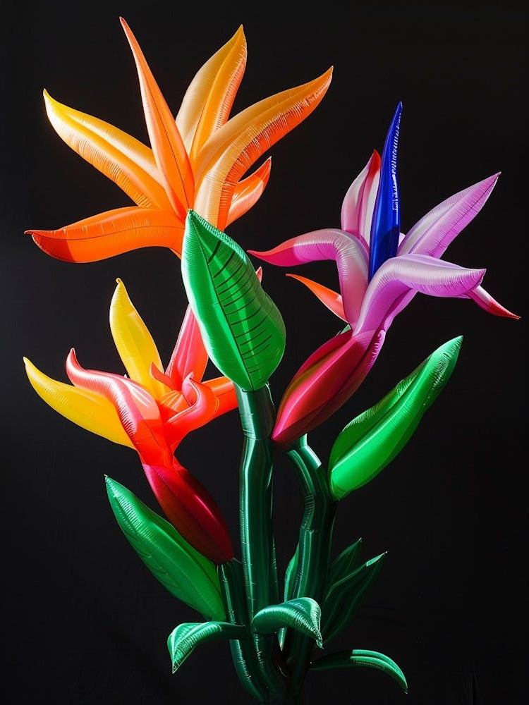Bright Inflatable Flowers Bird Of Paradise 2