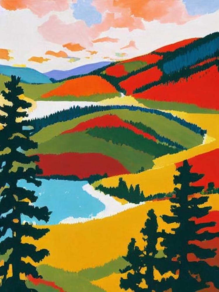 Durmitor National Park 1 Montenegro Abstract Colourful