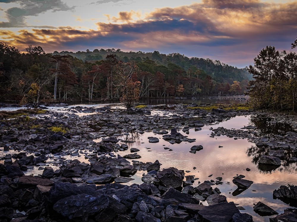 Sunset On The River