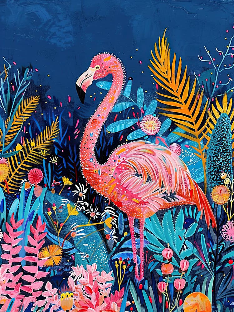 Playful Plumage Matisse Style