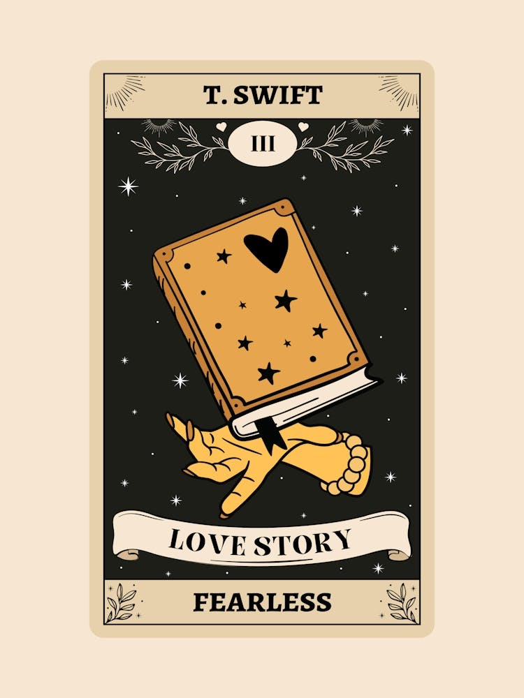 Taylor Swift Love Story Tarot Card